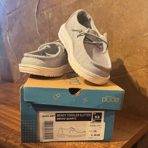 Hey Dude Wendy Toddler Glitter Sneakers - Silver